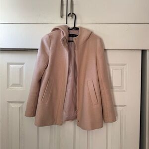 Zara Women's Blush Hooded Coat